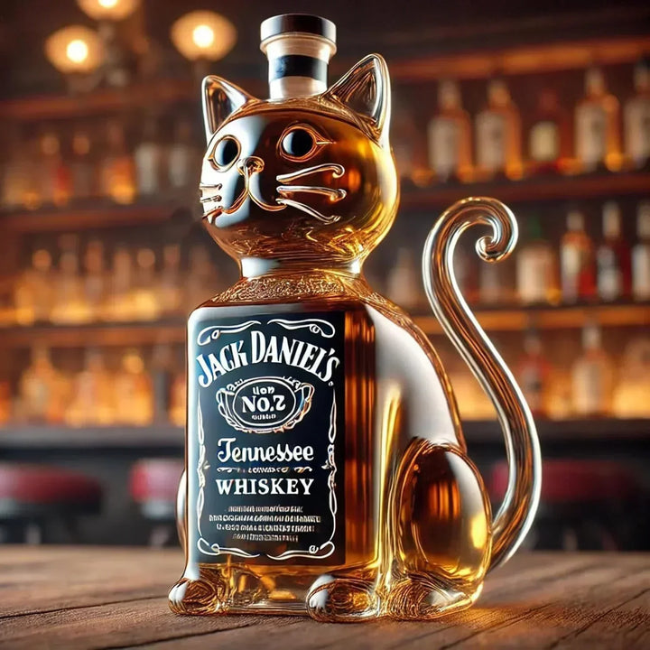 Bouteille de whisky - Édition Chat