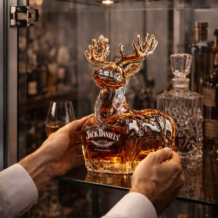 Bouteille de whisky Jack Daniel's - Édition Bonhomme de neige