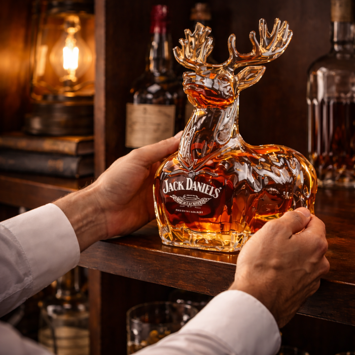Bouteille de whisky Jack Daniel's - Édition Bonhomme de neige