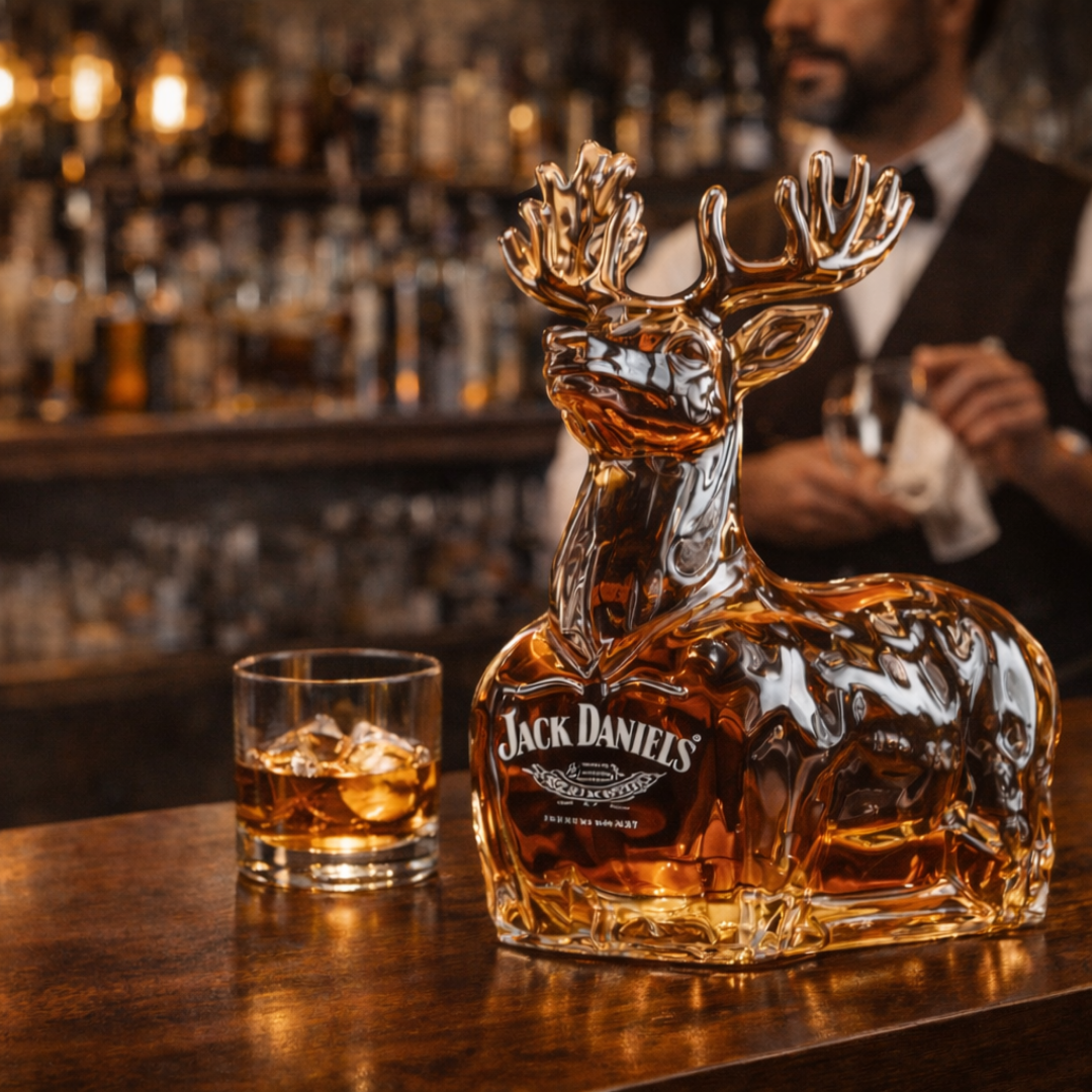 Bouteille de whisky Jack Daniel's - Édition Bonhomme de neige