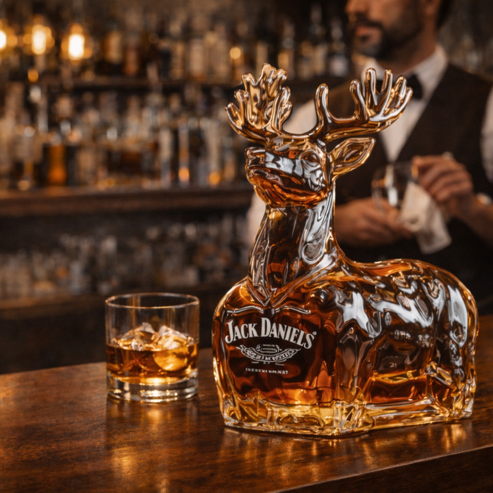 Bouteille de whisky Jack Daniel's - Édition Bonhomme de neige