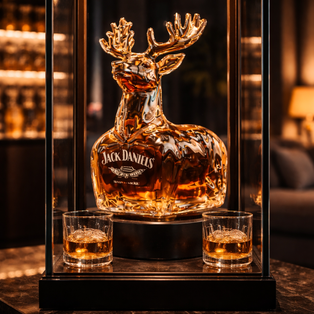 Bouteille de whisky Jack Daniel's - Édition Bonhomme de neige