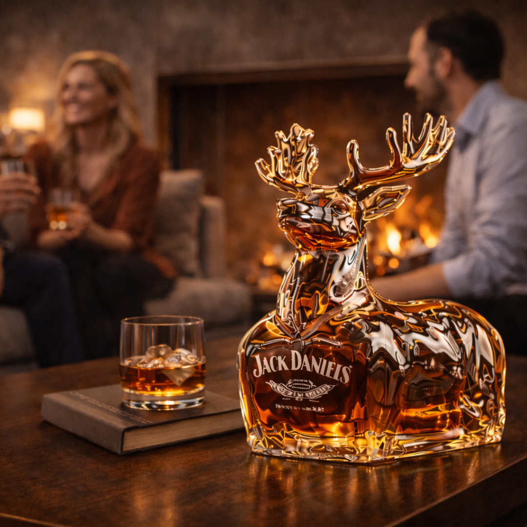 Bouteille de whisky Jack Daniel's - Édition Bonhomme de neige