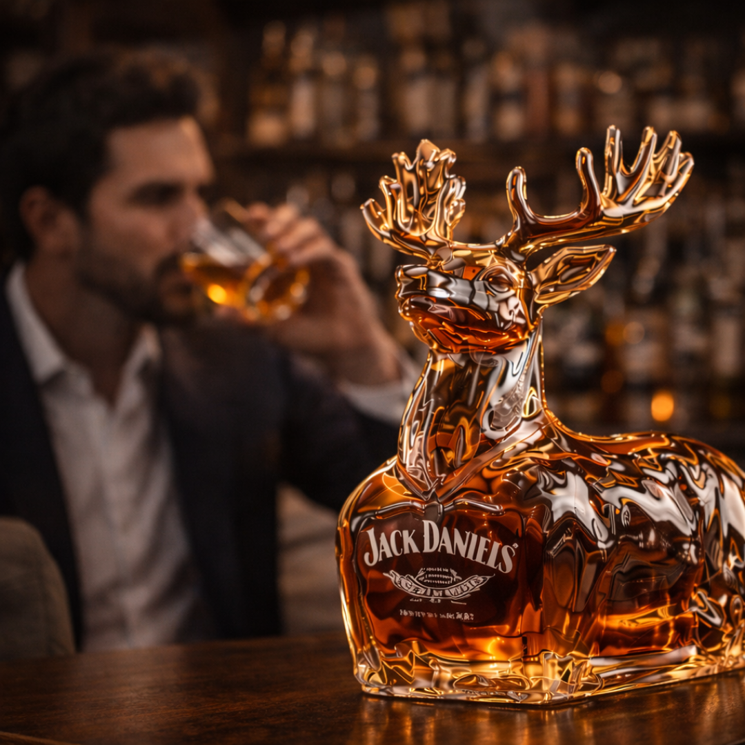 Bouteille de whisky Jack Daniel's - Édition Bonhomme de neige