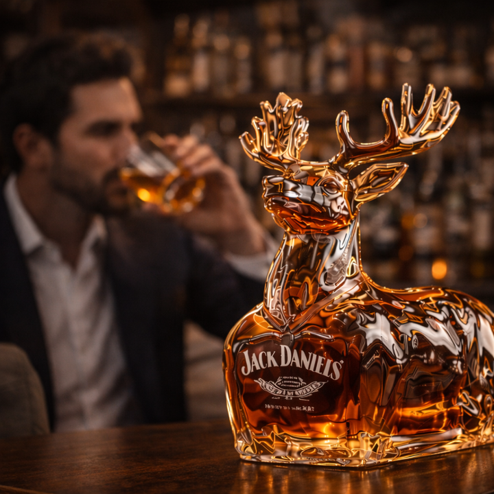 Bouteille de whisky Jack Daniel's - Édition Bonhomme de neige