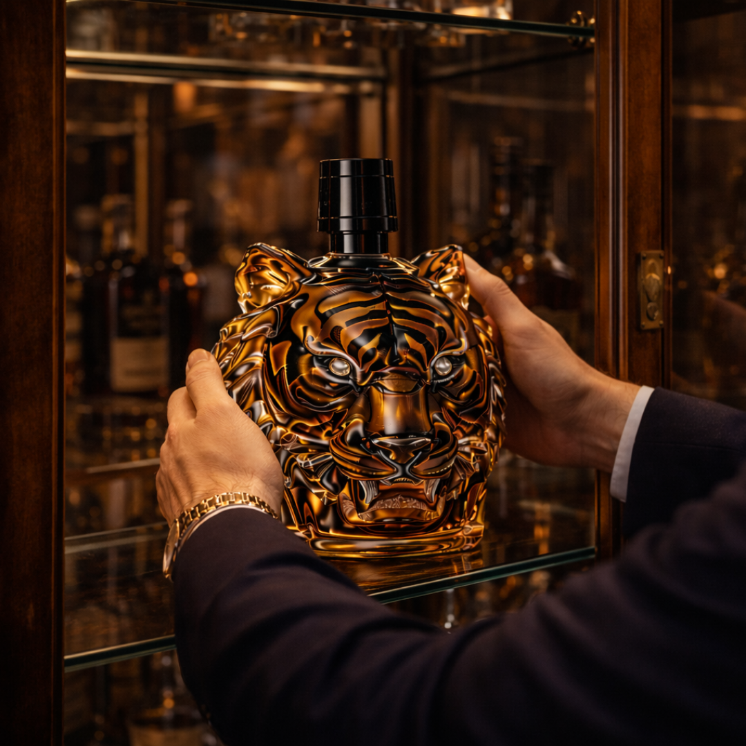 Bouteille de whisky - Édition Tigre