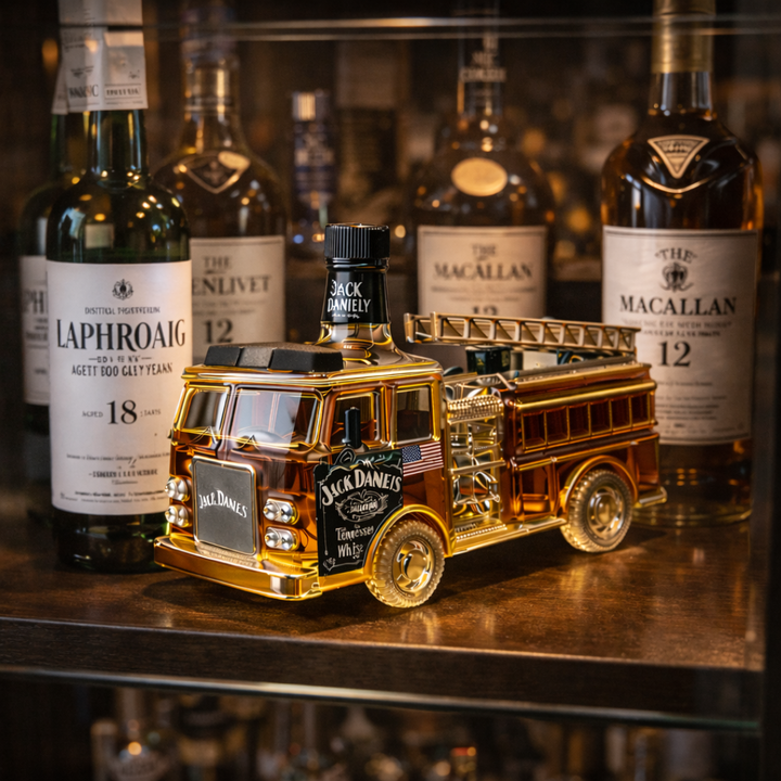 Bouteille de whisky Jack Daniel's - Édition Pompiers