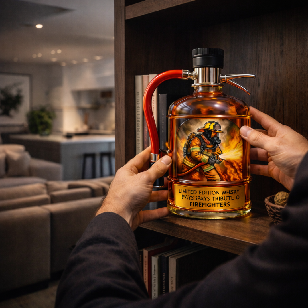 Bouteille de whisky - Édition extincteur