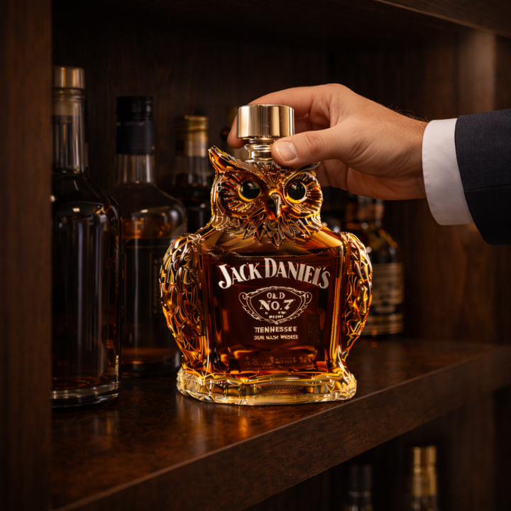 Bouteille de whisky - Édition loutre