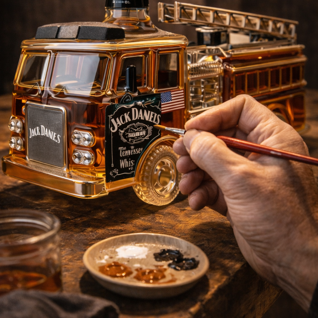 Bouteille de whisky Jack Daniel's - Édition Pompiers