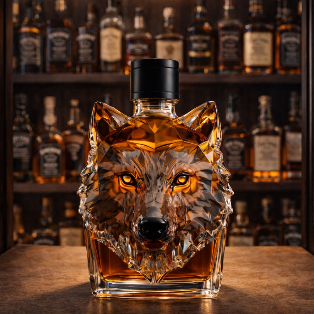 Bouteille de whisky - Édition du Loup
